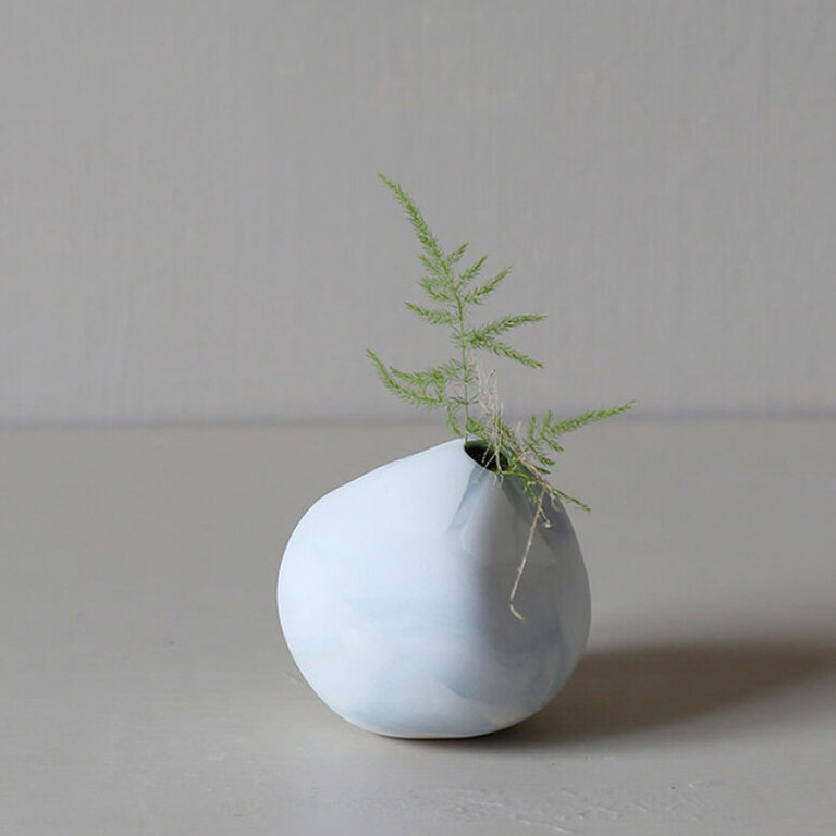 流動製造所 Slow Flow Pottery 6cm 卵形花器
