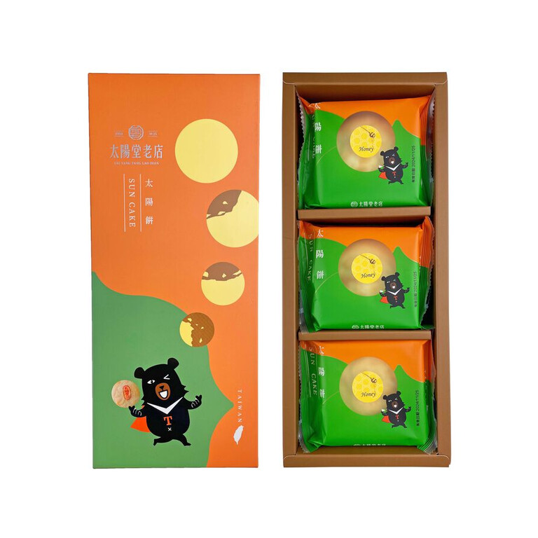 太陽堂老店 啾咪喔熊太陽餅禮盒 (綜合6入裝)