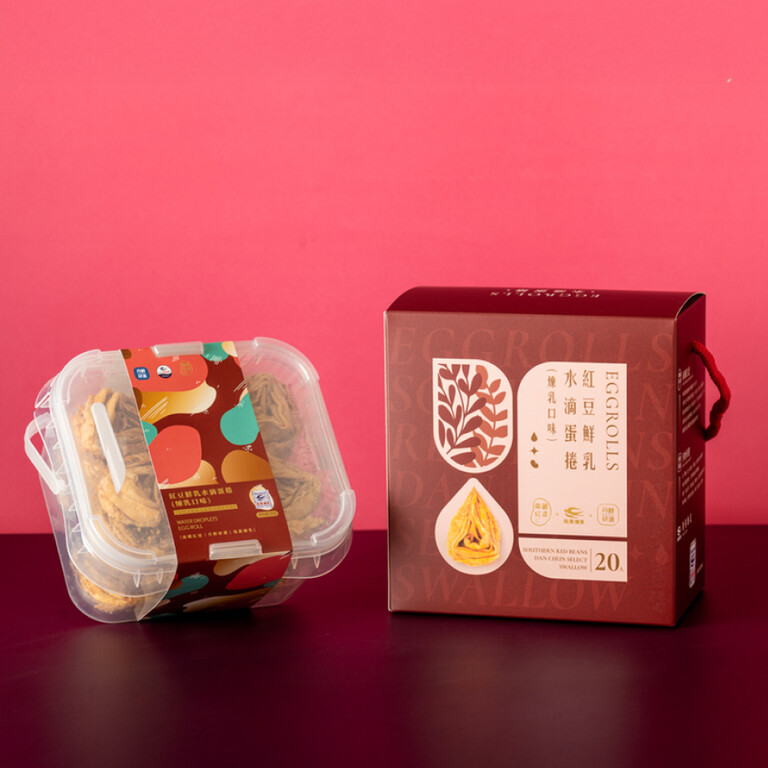 南國紅逗 紅豆鮮乳水滴蛋捲