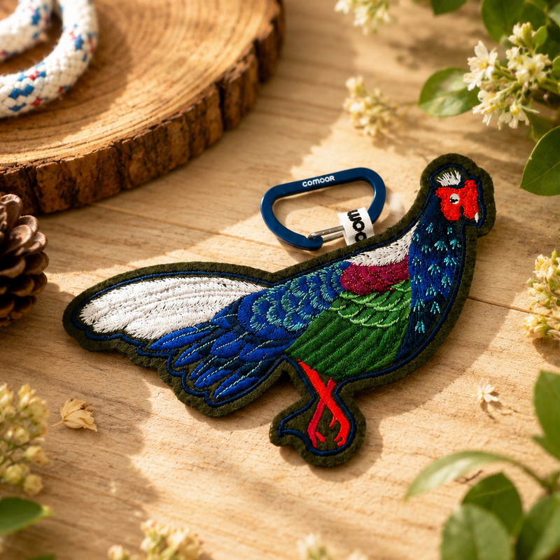 藍腹鷴-台灣特有種刺繡吊牌, , hi-res image number null