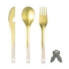 純鈦多功能餐具組 - 星辰金(共三款), , hi-res