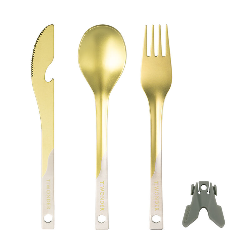 純鈦多功能餐具組 - 星辰金(共三款), , hi-res image number null