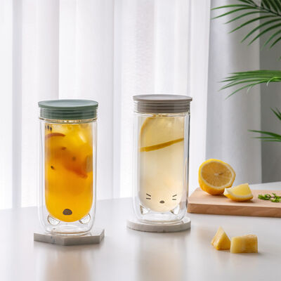 好玻zoo zoo雙層玻璃隨手杯/小熊、小貓