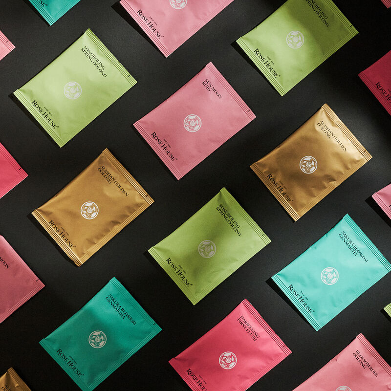 流光茶境典藏禮盒 極品玫瑰烏龍 | 千櫻玄米煎茶 |  (2盒x10包入-附提袋), , hi-res image number null