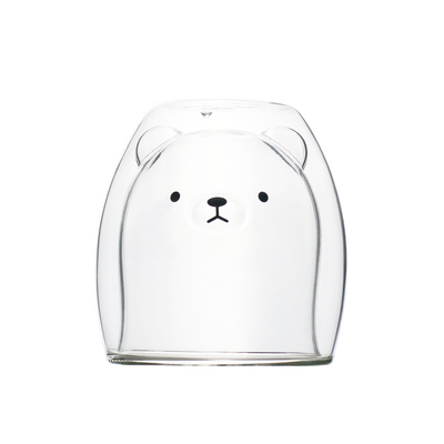 動物兩入組造型雙層杯-小熊