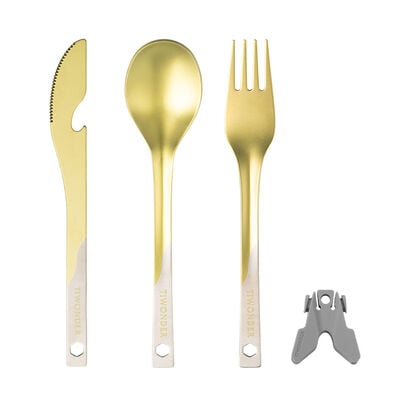 純鈦多功能餐具組 - 星辰金(共三款)