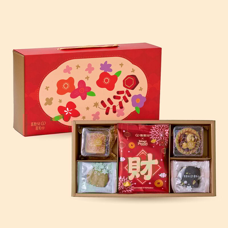 春聚(B)春節禮盒(爆米花/鳳梨酥/堅果塔), , hi-res image number null