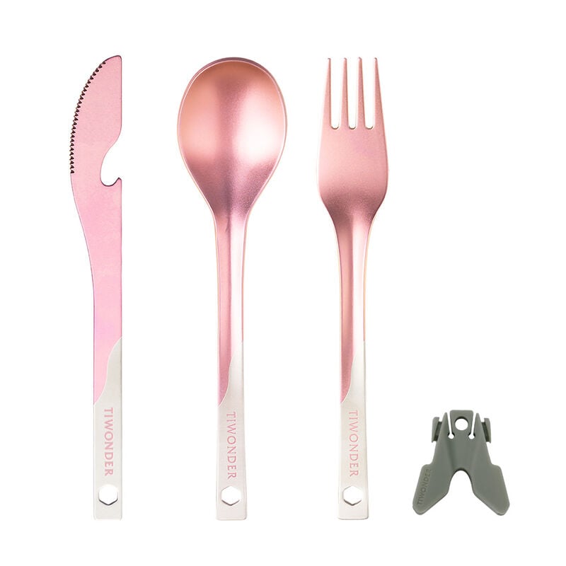 純鈦多功能餐具組 - 玫瑰粉(共三款), , hi-res image number null