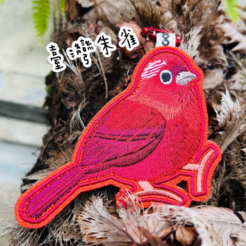 台灣朱雀-台灣特有種刺繡吊牌, , hi-res image number null