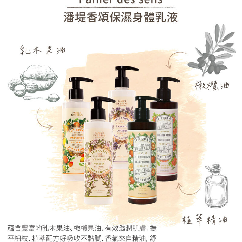 法國Panier des sens 身體洗沐系列(馬賽液態皂+保濕身體乳液), , hi-res image number null