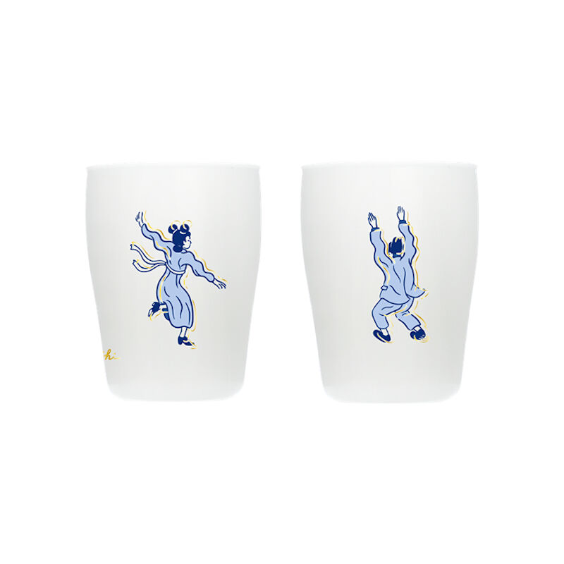 只是ZISHI×好玻GOODGLAS-「醉．好．是！」潮台味啤酒對杯-青花款, , hi-res image number null