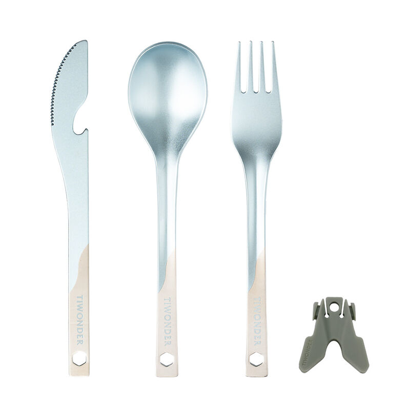 純鈦多功能餐具組 - 浮水藍(共三款), , hi-res image number null