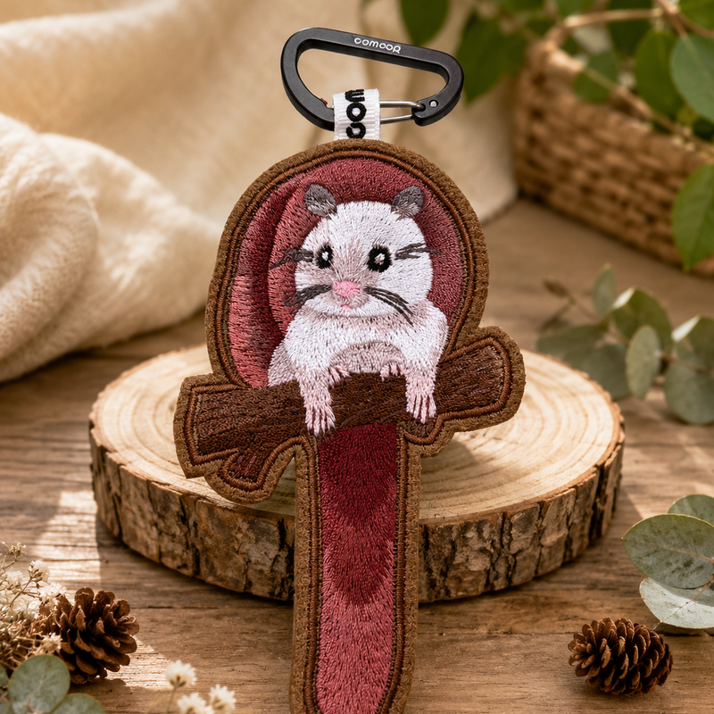 白面鼯鼠-台灣特有種刺繡吊牌, , hi-res image number null