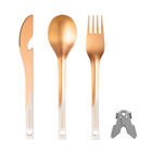 純鈦多功能餐具組 - 夕陽橘(共三款), , hi-res