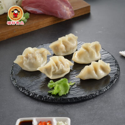 捏花鮮肉水餃組-4包組(高麗菜*2+韭菜*2)(880g/約40粒/包)