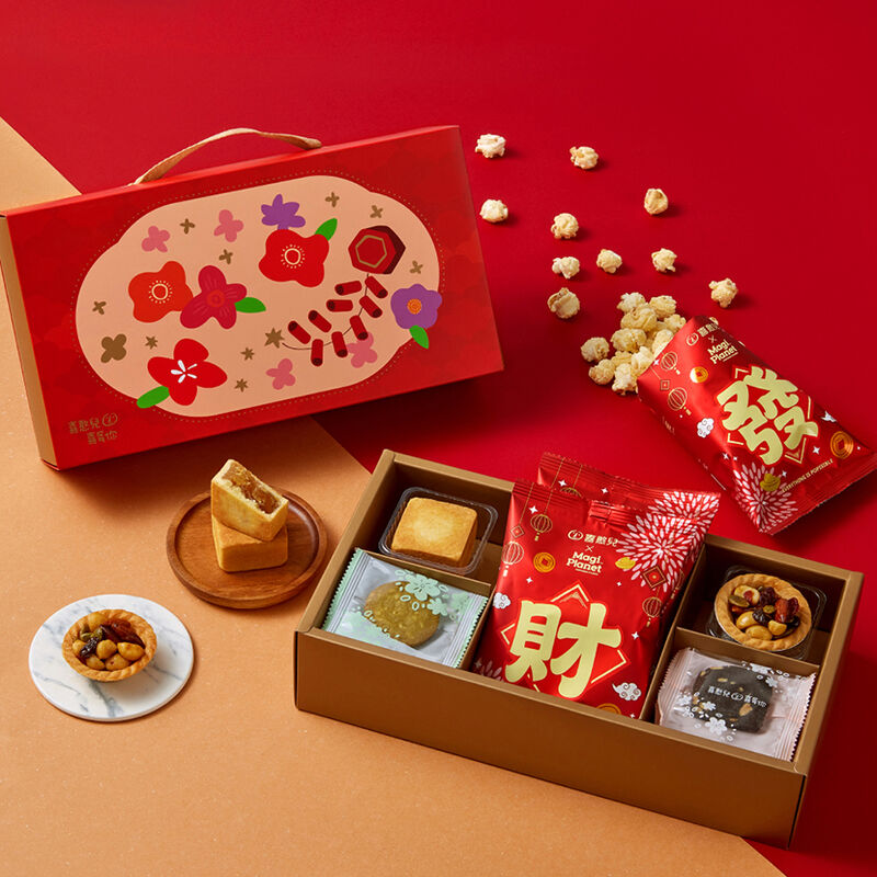 春聚(B)春節禮盒(爆米花/鳳梨酥/堅果塔), , hi-res image number null