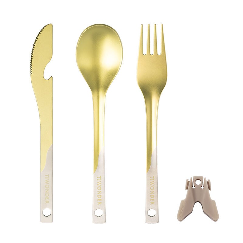 純鈦多功能餐具組 - 星辰金(共三款), , hi-res image number null