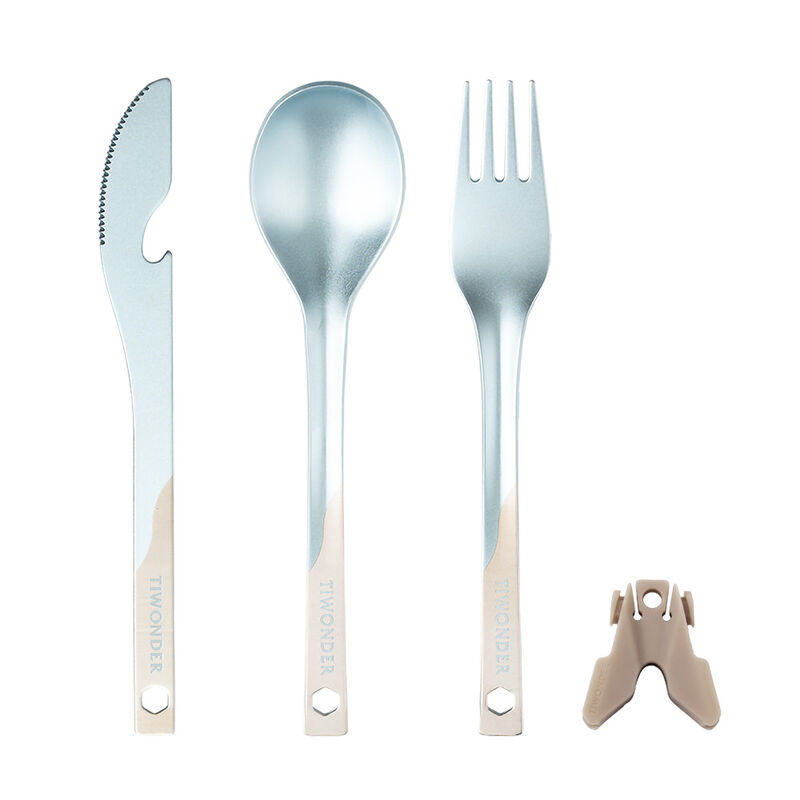 純鈦多功能餐具組 - 浮水藍(共三款), , hi-res image number null